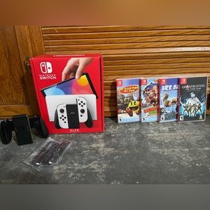 Nintendo switch OLED and games. Just purchased.